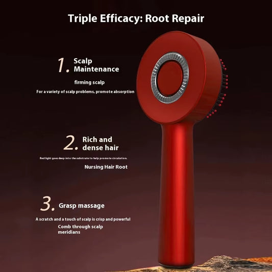 Electric Scalp Massage Comb Scalp Oil Applicator Hair Care Red Light Head Massager for Hairline Growth Anti-Hair Loss Hairbrush